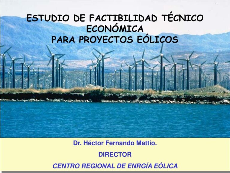 Factibilidad de proyectos eólicos para desarrolladores: evaluación